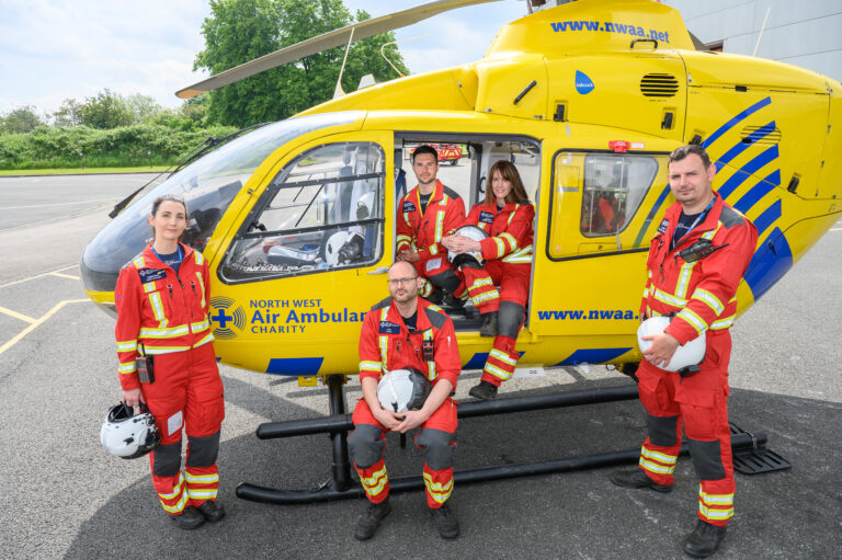 Barton helicopter & medics